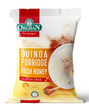 Orgran Quinoa Porridge with Bush Honey 400g bag
